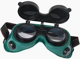 Welding Goggles with flip-up lenses.